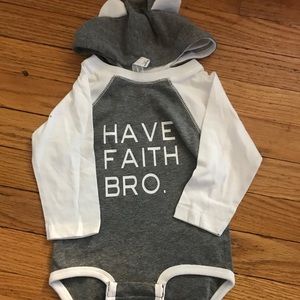 Hooded body suit